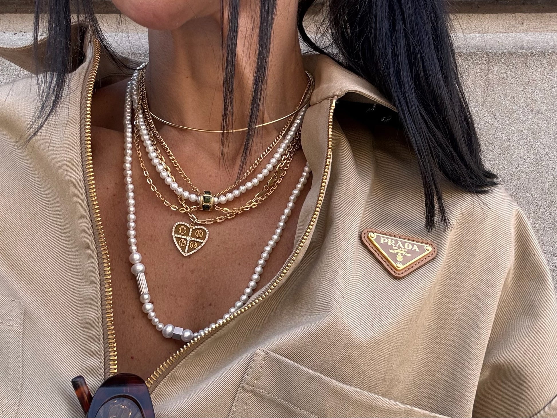 PINGENTE CORAÇÃO COM INICIAIS E DIAMANTES