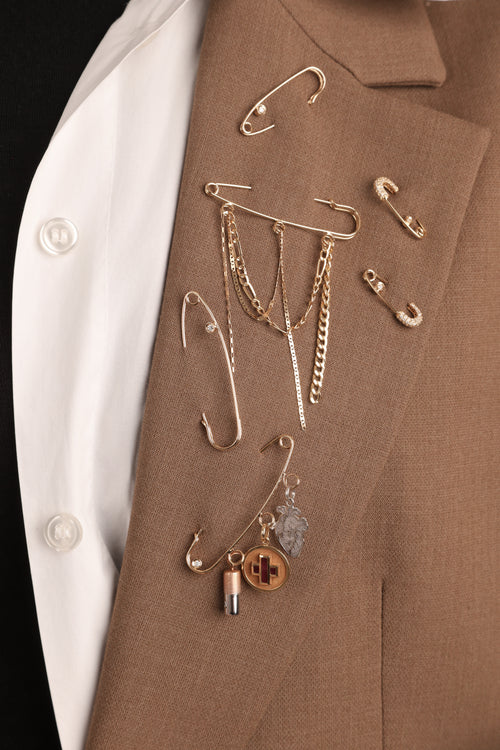 ALFINETE 3,5 CM COM DIAMANTE