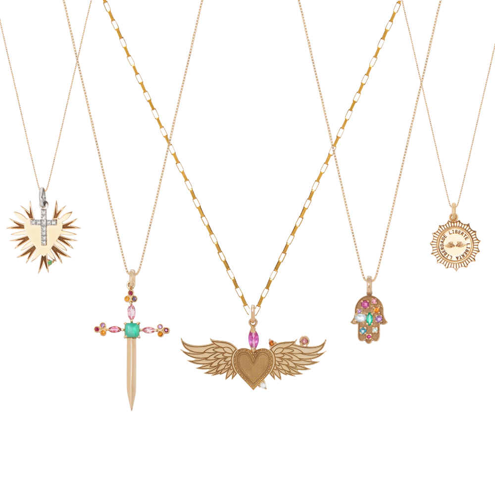 PINGENTE CORAÇÃO ASAS