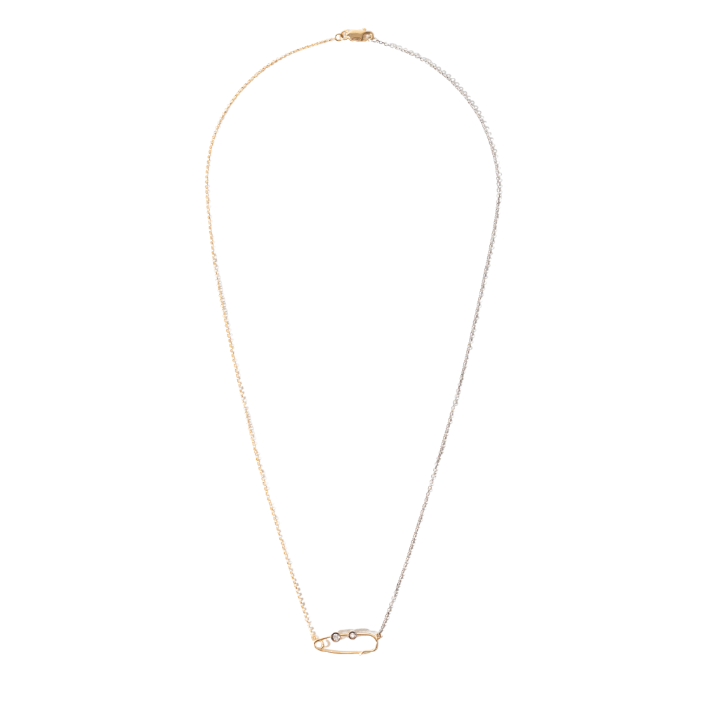 COLAR ALFINETE E DIAMANTE