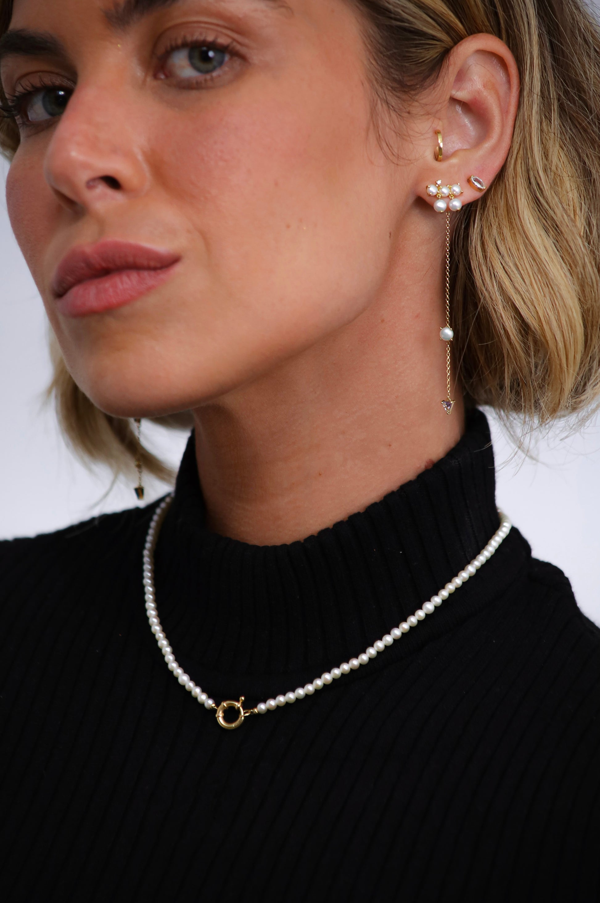 COLAR PERÓLAS COM ELO