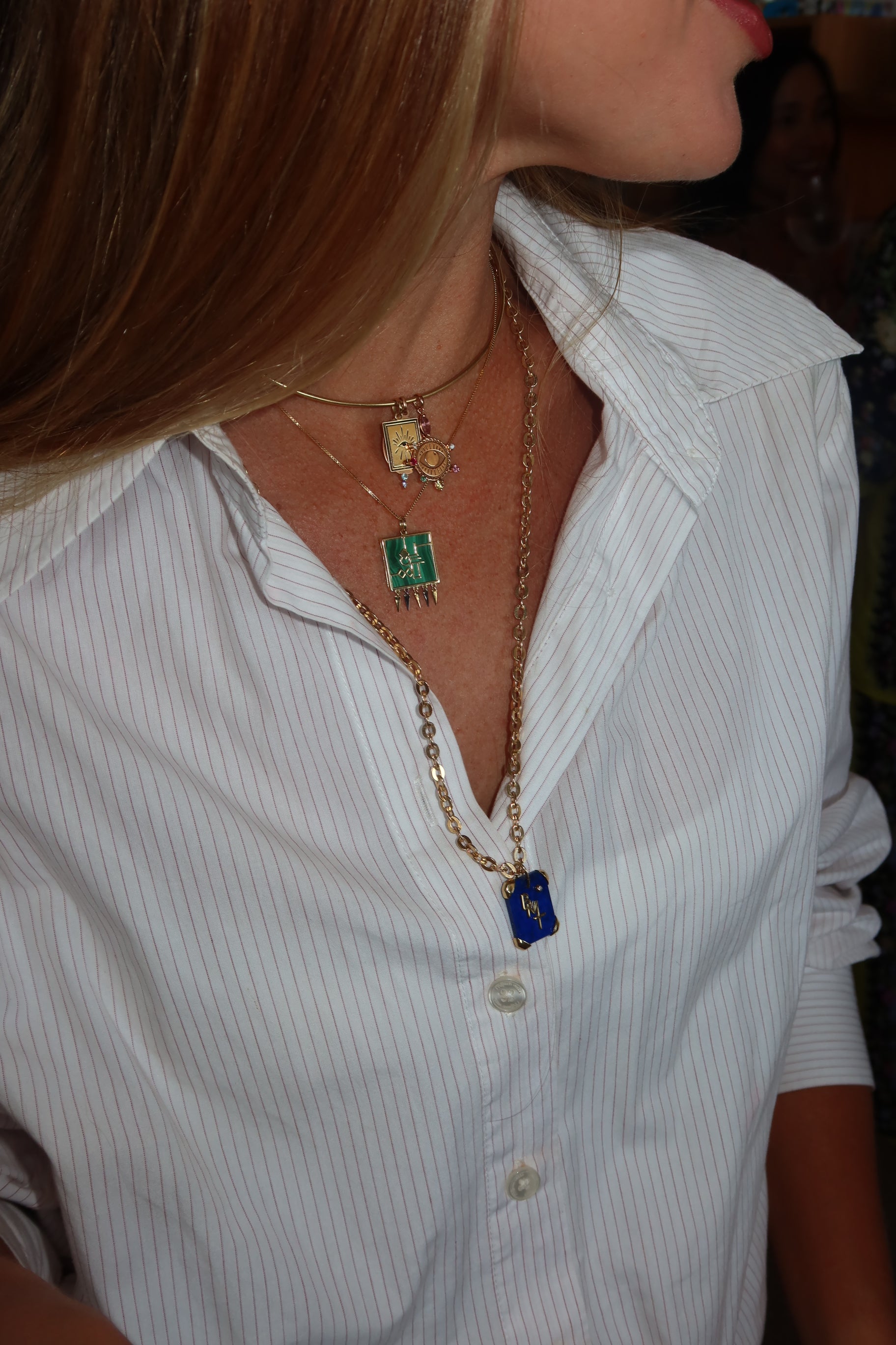 PINGENTE LINEA COM FRANJA