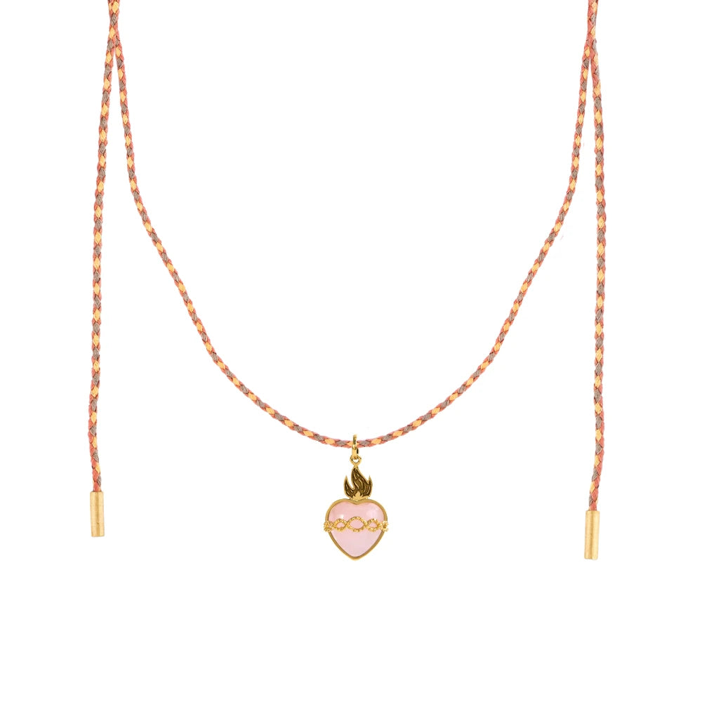 PINGENTE CORAÇÃO CHAMAS