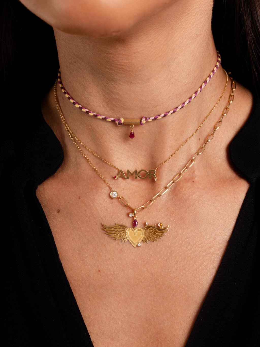 COLAR CHOKER PONTO DE LUZ COM DIAMANTES