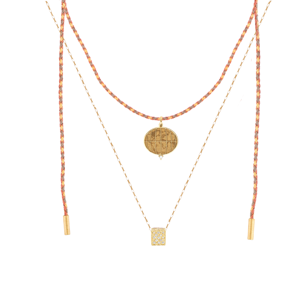 PINGENTE MUNDINHO COM DIAMANTE