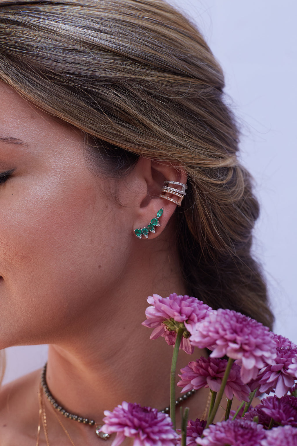 PIERCING DUAS VOLTAS DIAMANTE