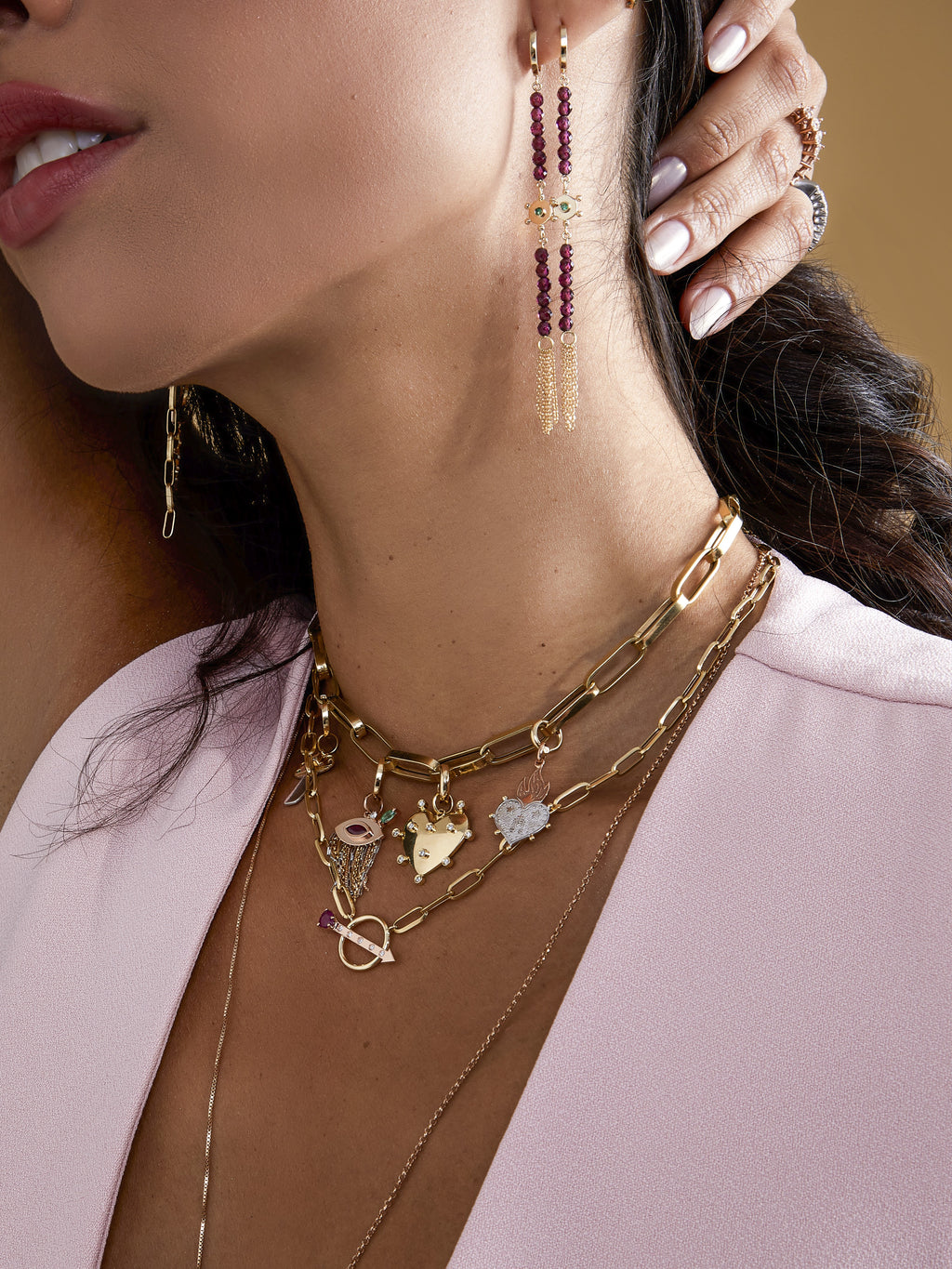 PINGENTE CORAÇÃO MEDALHA MILAGROSA