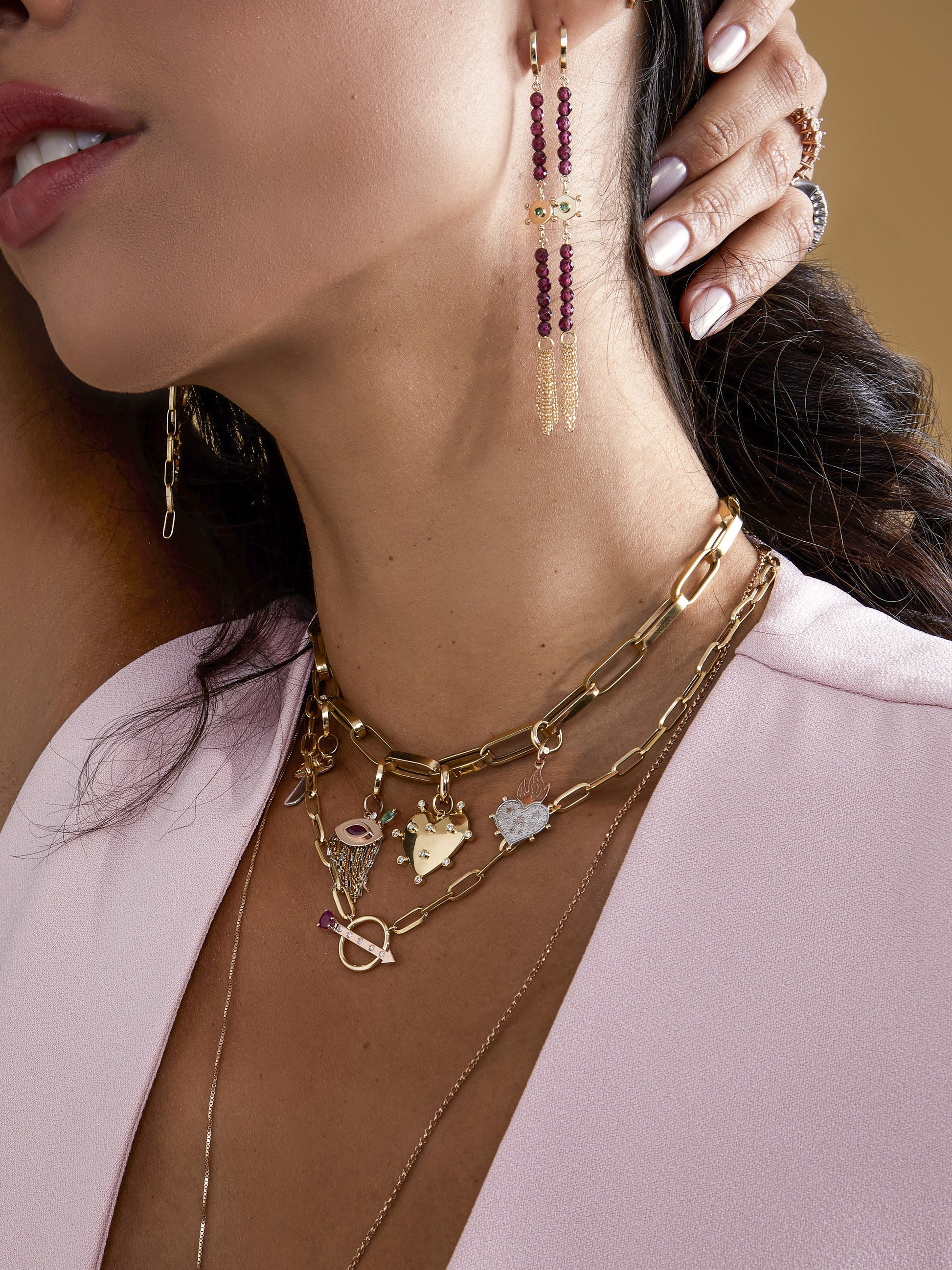 PINGENTE CORAÇÃO MEDALHA MILAGROSA