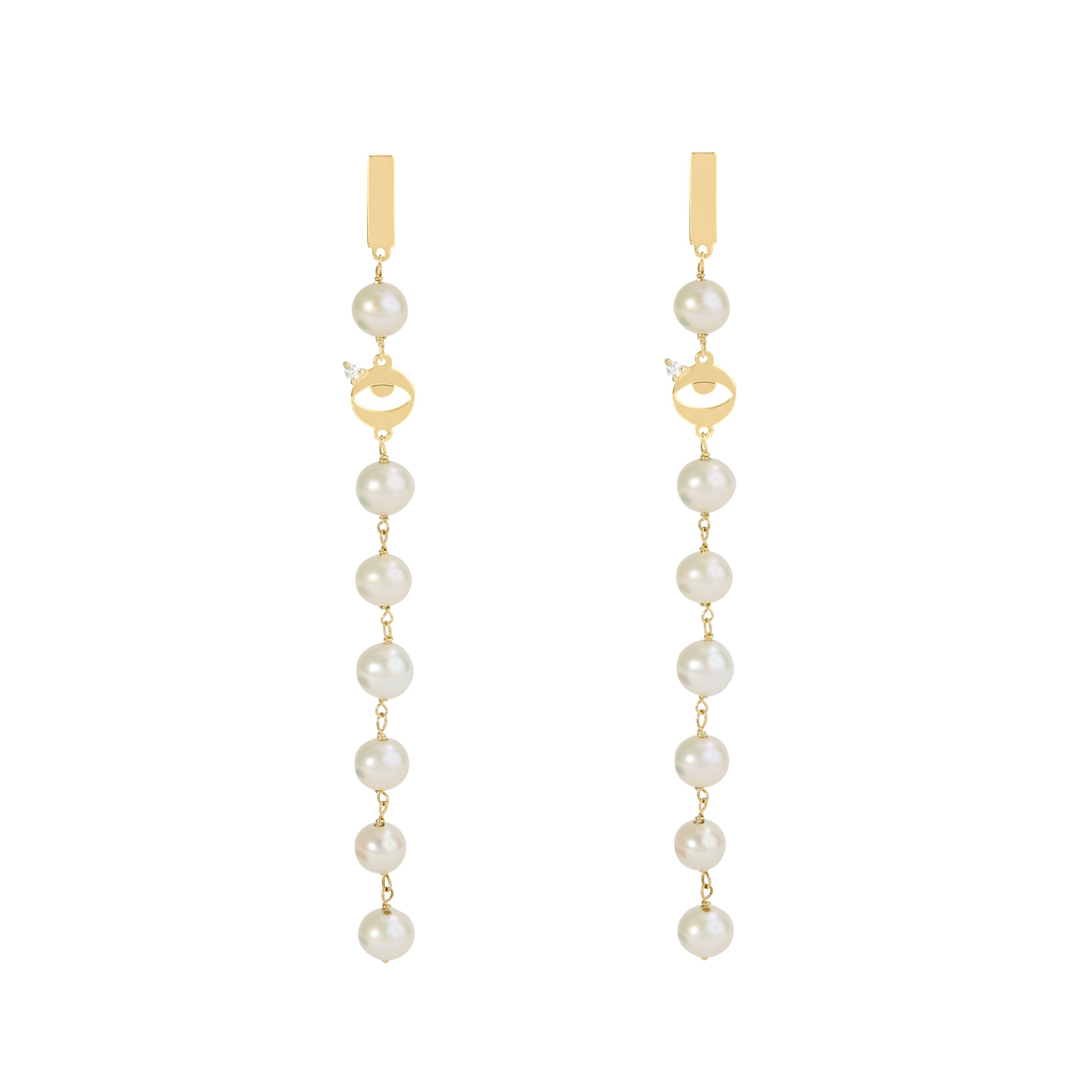 BRINCO PÉROLAS COM OLHO GREGO