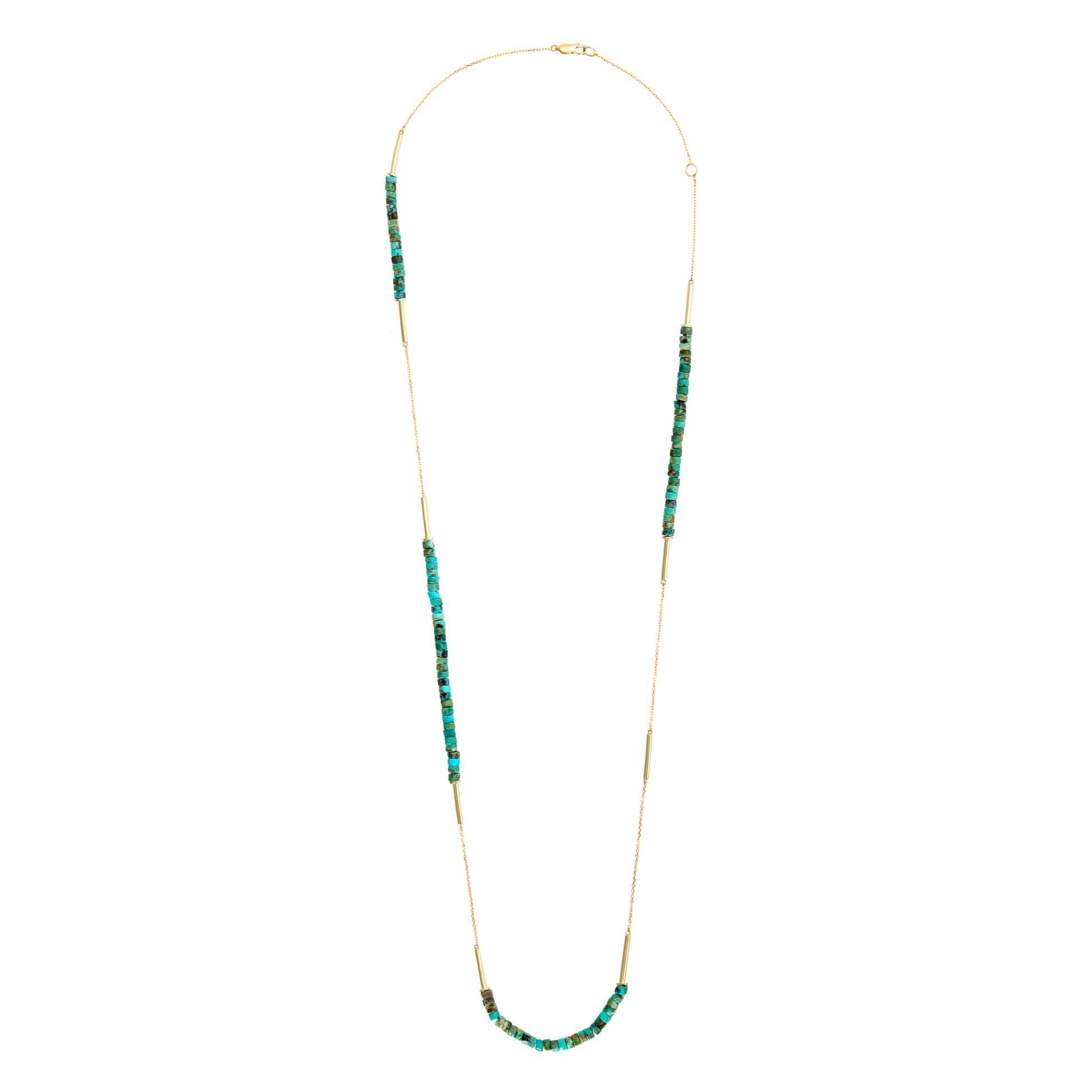 COLAR MAXI FIO TURQUESA