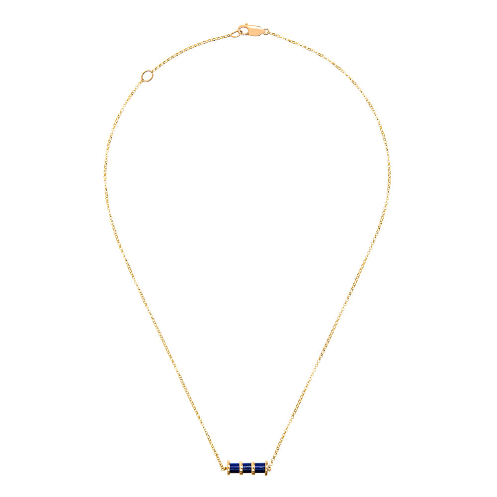 COLAR COM SEPARADORES LÁPIS LAZÚLI