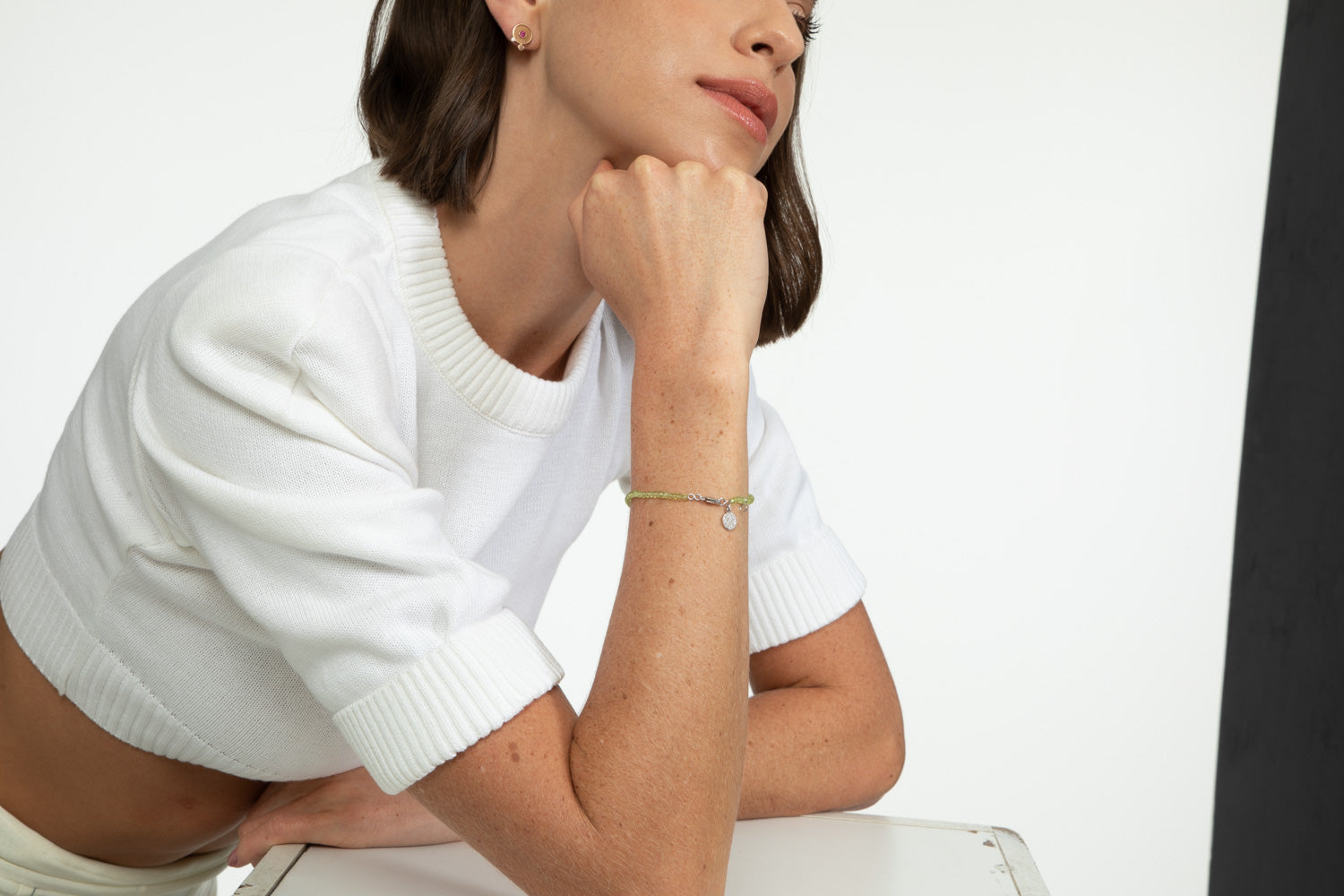 PULSEIRA COM MOEDINHA E DIAMANTES