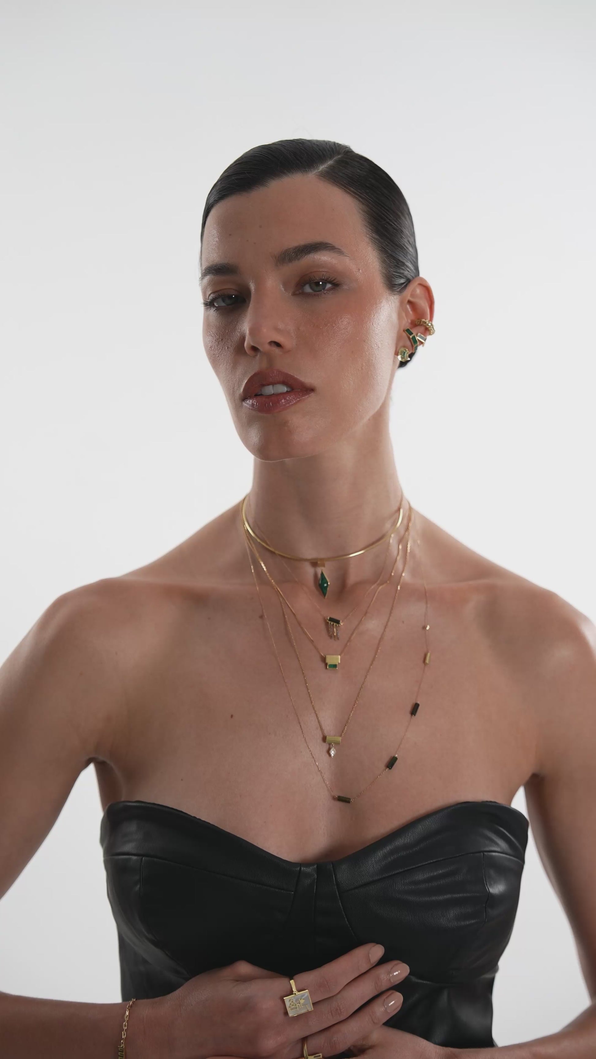 PINGENTE SEPARADOR LOSANGO COM MALAQUITA