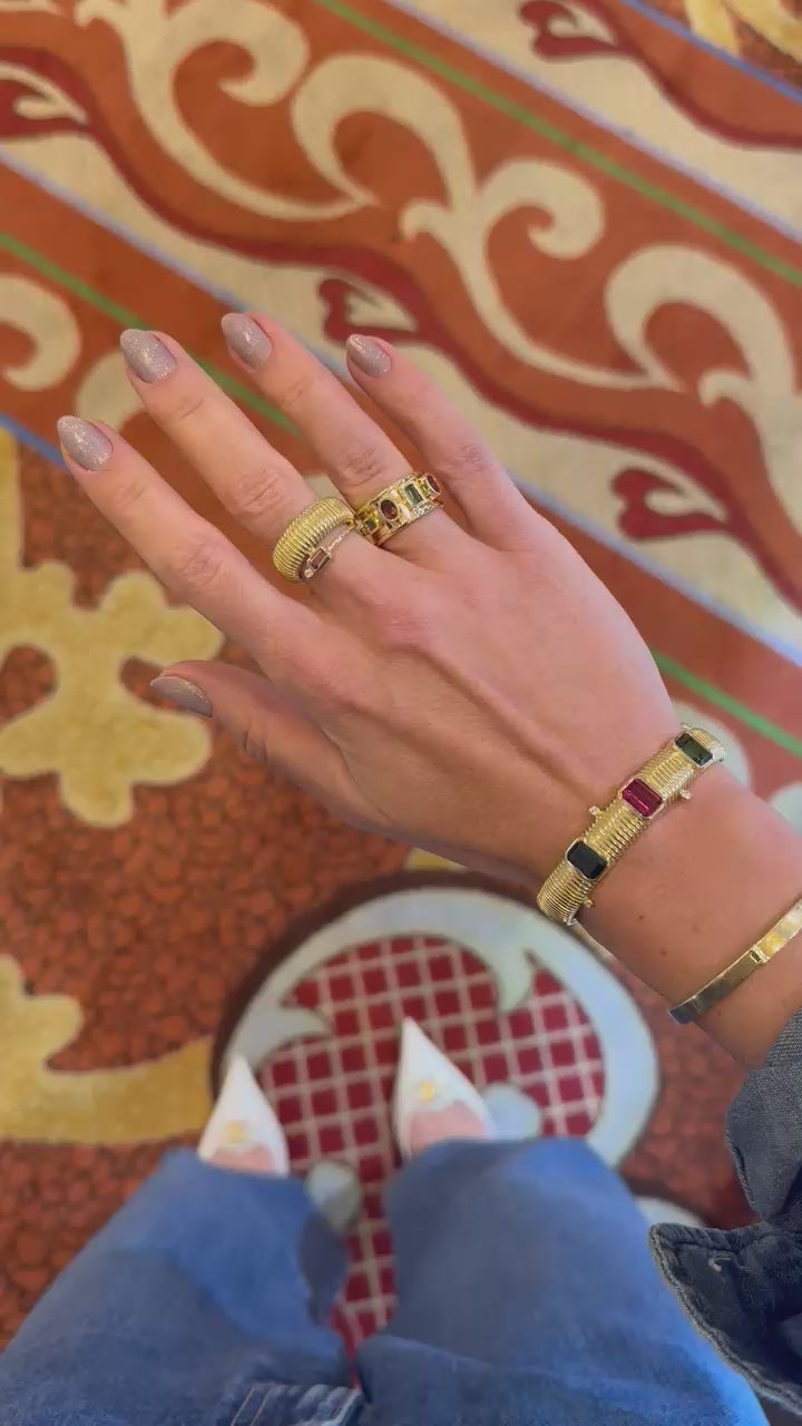 BRACELETE MAXI BOLD COM TURMALINAS